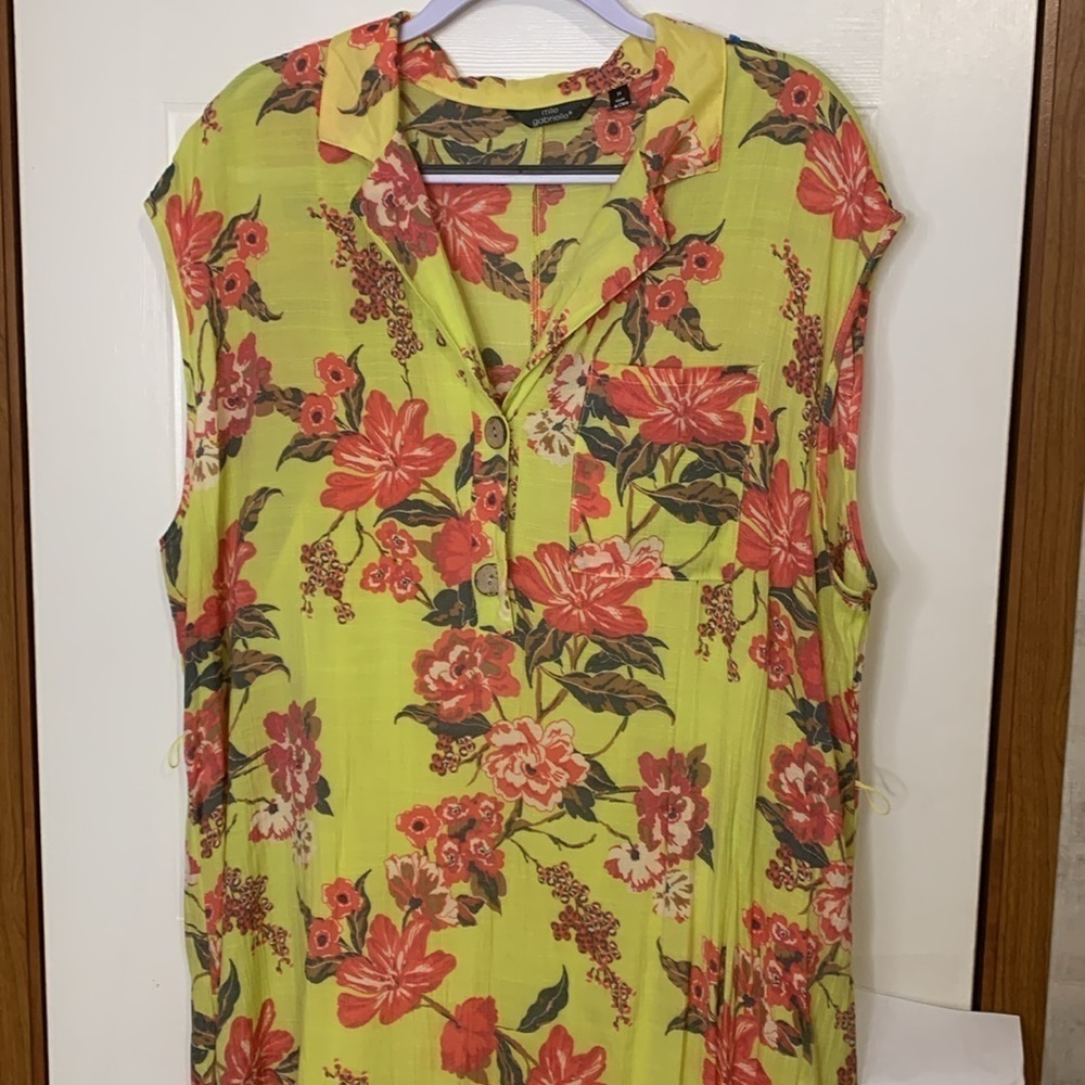 Mlle Gabrielle women’s floral dress plus size 3X - Picture 3 of 9